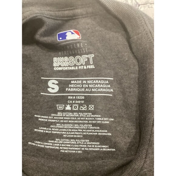 MLB T-Shirt Men's Size S Color Gray St. Louis Cardinals Graphic Ring Spun Soft - Picture 3 of 5